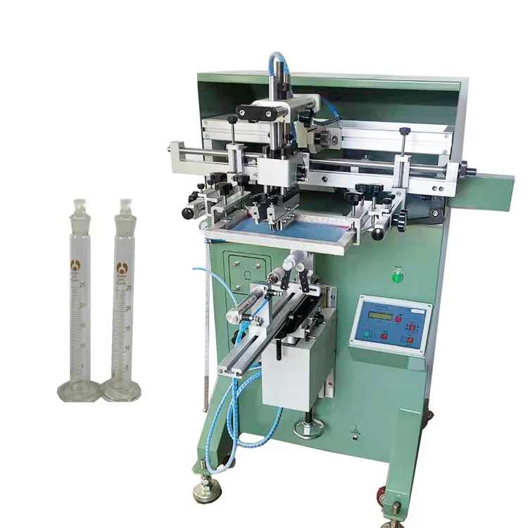ECO silk screen printer high precision multi color round silk screen printing machine for cosmetic glass bottle