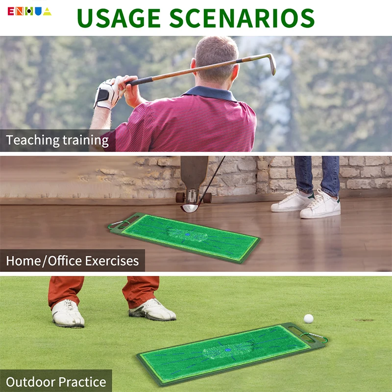 Super Anti-slip New design Swing Path Trainer - Instant Feedback Mini Lightweight Hitting Mat Hand-held Reliable Manufacturer