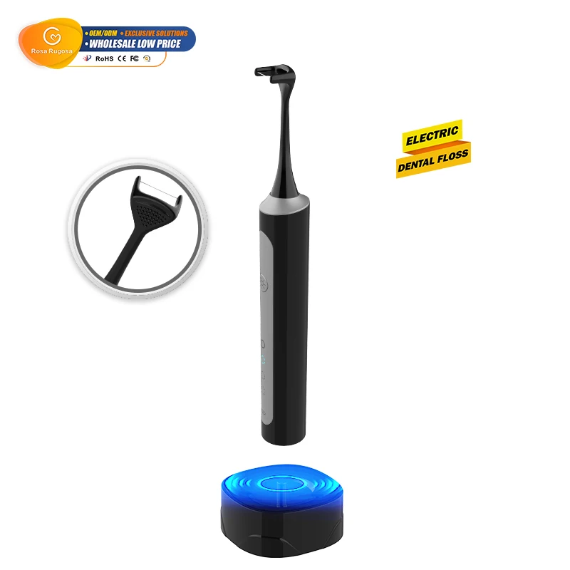 Oral Hygiene Care Teeth Cleaning Replaceable Dental Floss Head Oral Tooth Cleaning Tongue Scraper Electric Dental Flosser