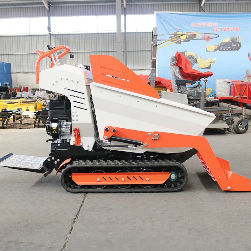 4x4 Compact Self-loading High Efficiency Max Loading Capacity 500 kg 800 kg Small Crawler Mini Dumper