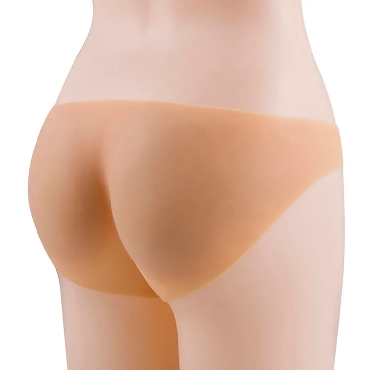 Seamless Push up Bum Hip Buttock Padded Underwear Shapewear Bigger Butt Silicone Panty Standard Adults Soft 2 Piece Shapers M-L