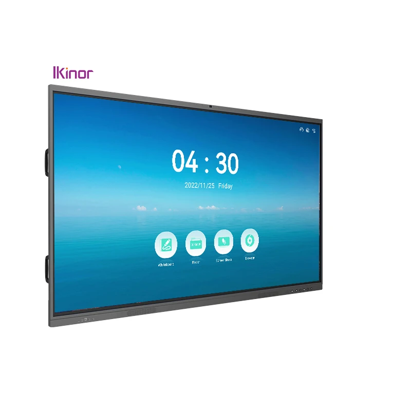 Ikinor OEM ODM 86 inch smart board price IR touch screen monitor Dual System interactive whiteboard