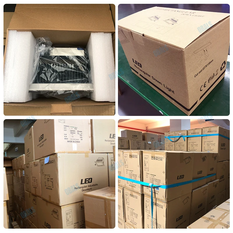 Ruban Led Light Square Led Foco de aluminio, Lights Interior Rail Luz de punto llevada antideslumbrante