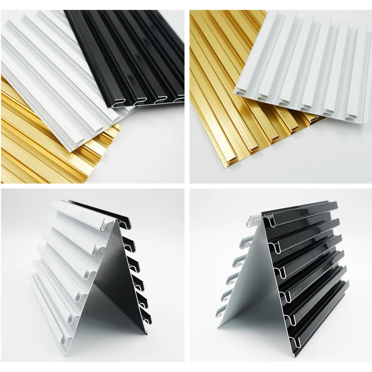 Professional manufacturer alu slatwall panel customize available