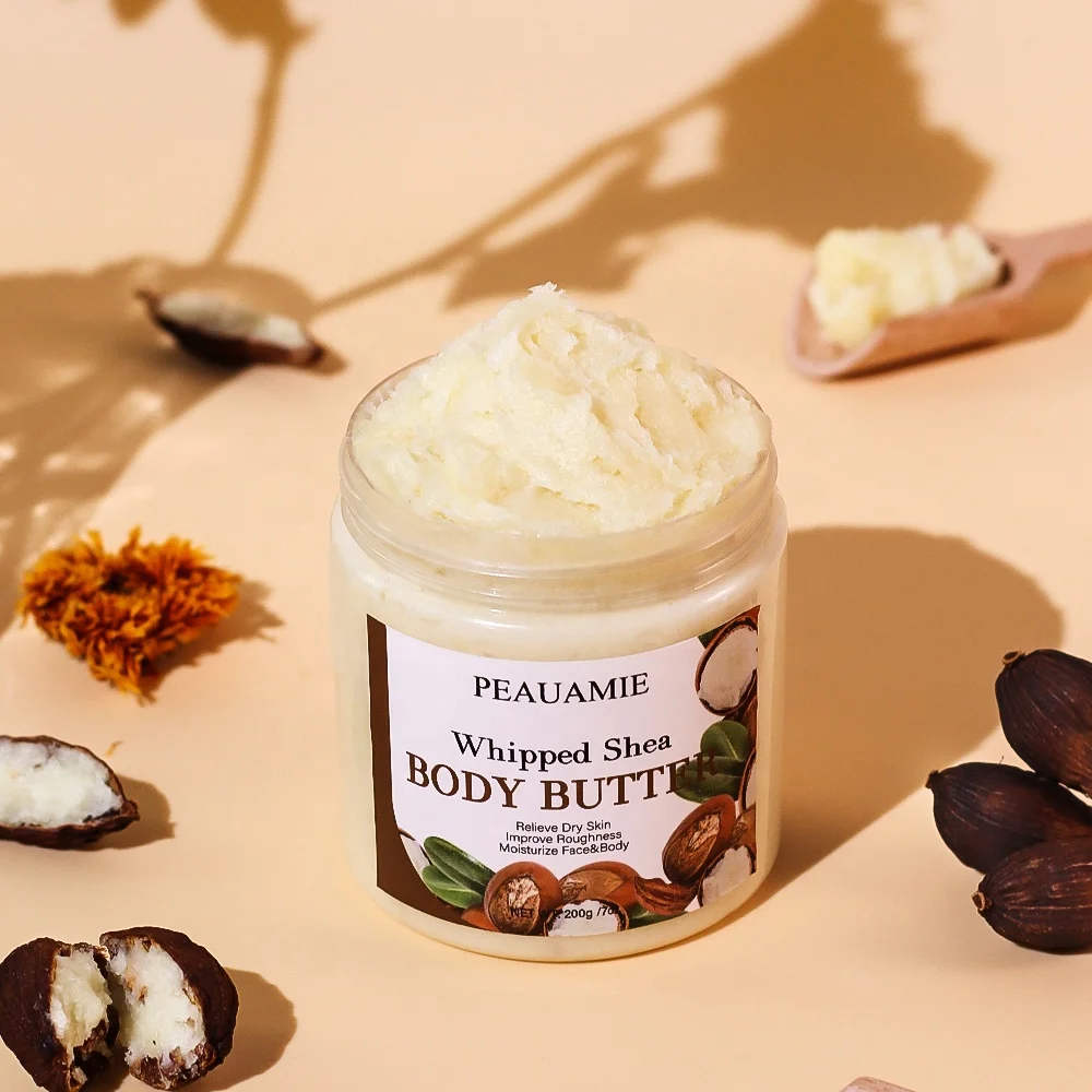 OEM Pure Vegan Whipped Raw Shea Butter Moisturizing Body Care Organic Unrefined Shea Body Butter