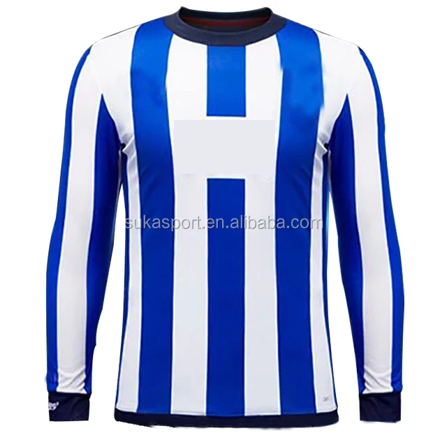 2019 клубный мир рейядос монтерровский Джерси синяя белая полоса с длинным рукавом мексиканский клуб Футбол Джерси Футбольная рубашка комплект