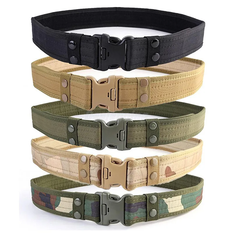 Outdoor Custom Quick Release Buckle Security Adjustable Customized Oxford waterproof tactical belt