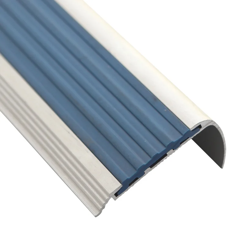 Waterproof curved aluminium stair nosing pvc insert aluminum stair nosing profile