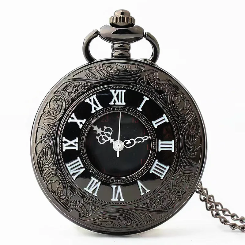 Stylish Vintage Retro Quartz Pocket Watch Unisex Pendant Flip Hollow Black Bronze Silver Gold Watches Clock Various Styles Gift