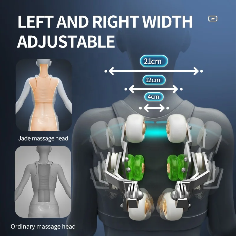 Leercon OEM Modern Genuine Leather Pro Yard Sleep Hood Massage Chair Stainless Steel Body 4d Massage Chair Zero Gravity SL Shape