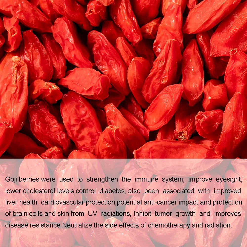 Красный Мощный QIZITO Ningxia Wolfberry Сертифицированный Zhongning Годжи бесплатный образец сушеных