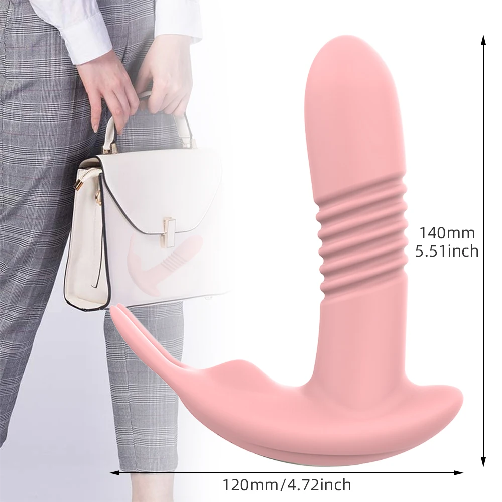 Wearable Remote Control Rabbit Vibrator Telescopic Dildo Vibrators Female Masturbator Erotic Sex Toys Couple