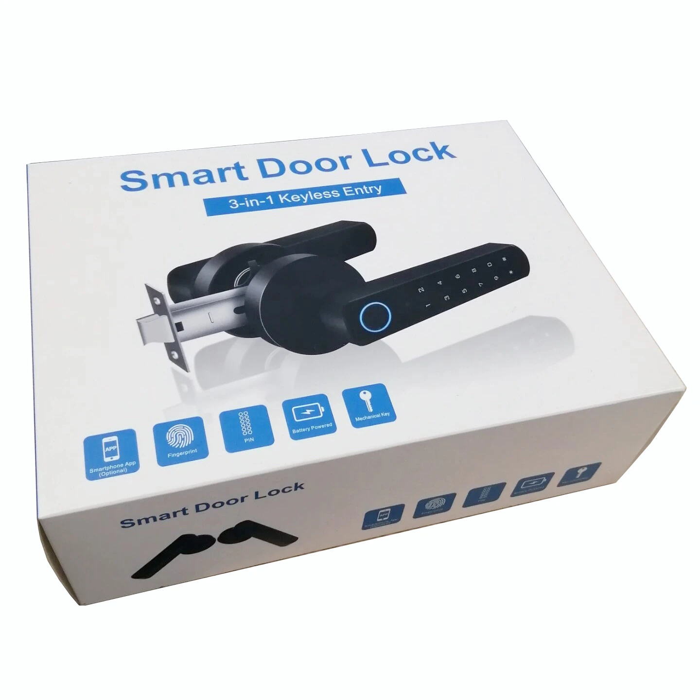 Mobile Phone Smart Bluetooth Keyless Keypad Biometric Fingerprint Door Lock