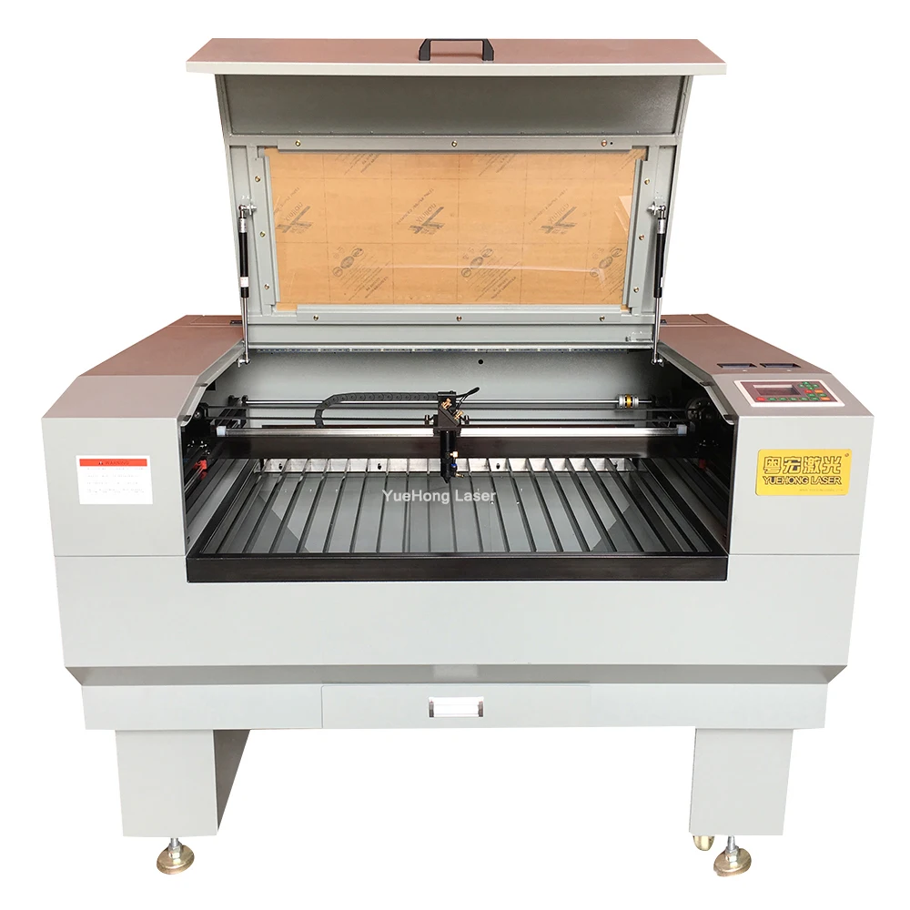 YUEHONG 80w 100w 130w For Acrylic /MDF/Wood/Leather Nonmetal material  Mini Co2 Laser Engraving Machine 9060