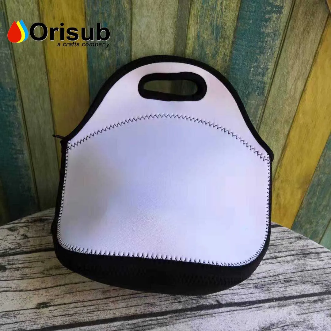 Sublimation neoprene lunch tote personalized lunch bag for printing