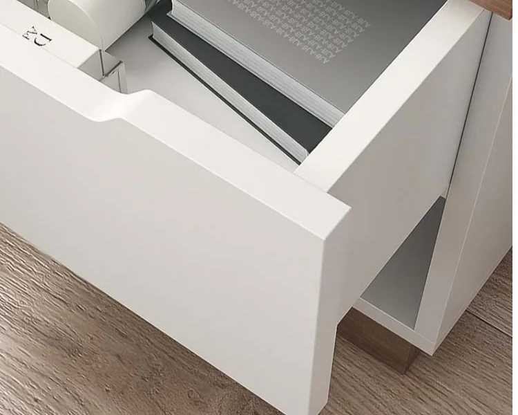 New Dark Brown Antique Walnut Contemporary Vintage 50 S Decor Wooden Bedside Nightstand Cabinet For Bedroom