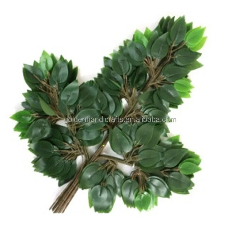 Wholesale Artificial Ficus Leaf Greenery Decorative Foliage for Wedding and Event Decoration for Christmas Easter Celebrations