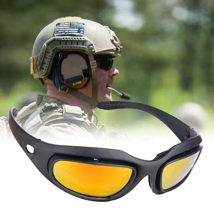 Tactical glasses impact-resistant outdoor shooting goggles windproof bulletproof combat sniper glasses