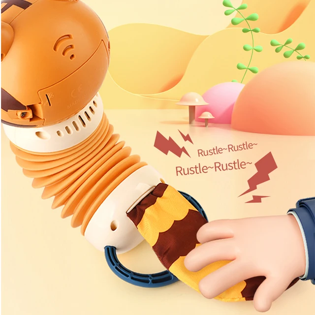 2024 New baby tiger accordion organ toys educational sensory musical instrument bell toy for infant 18+month