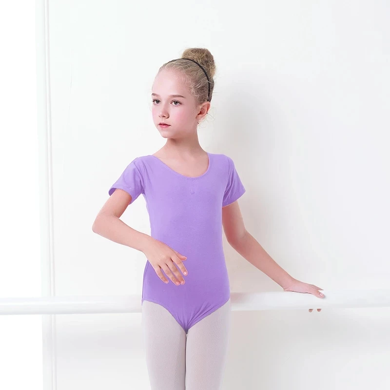 Back Bowtie Toddler Kids Long/Short Sleeve Ballet Gymnastics Leotard