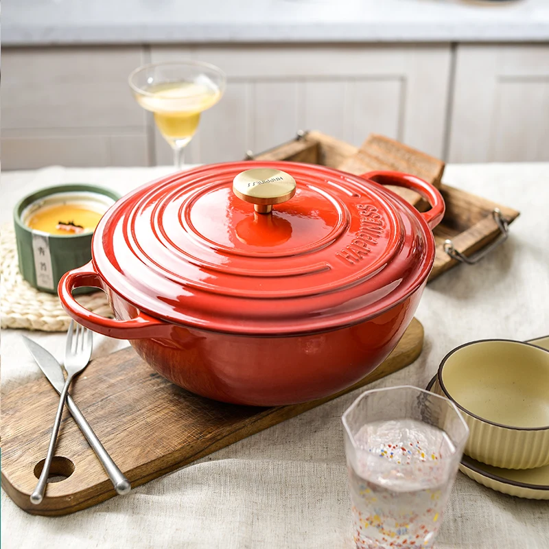 ODM/OEM Wholesale Cooking Pots Cast Iron Sets Cookware Buffet Casserole with Lid