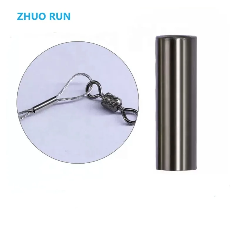 Hot sale10000 pcs/bag Thick Wall copper krimp Fishing with matt black Mini Single Barrel crimps Sleeve for tackel carp fishing