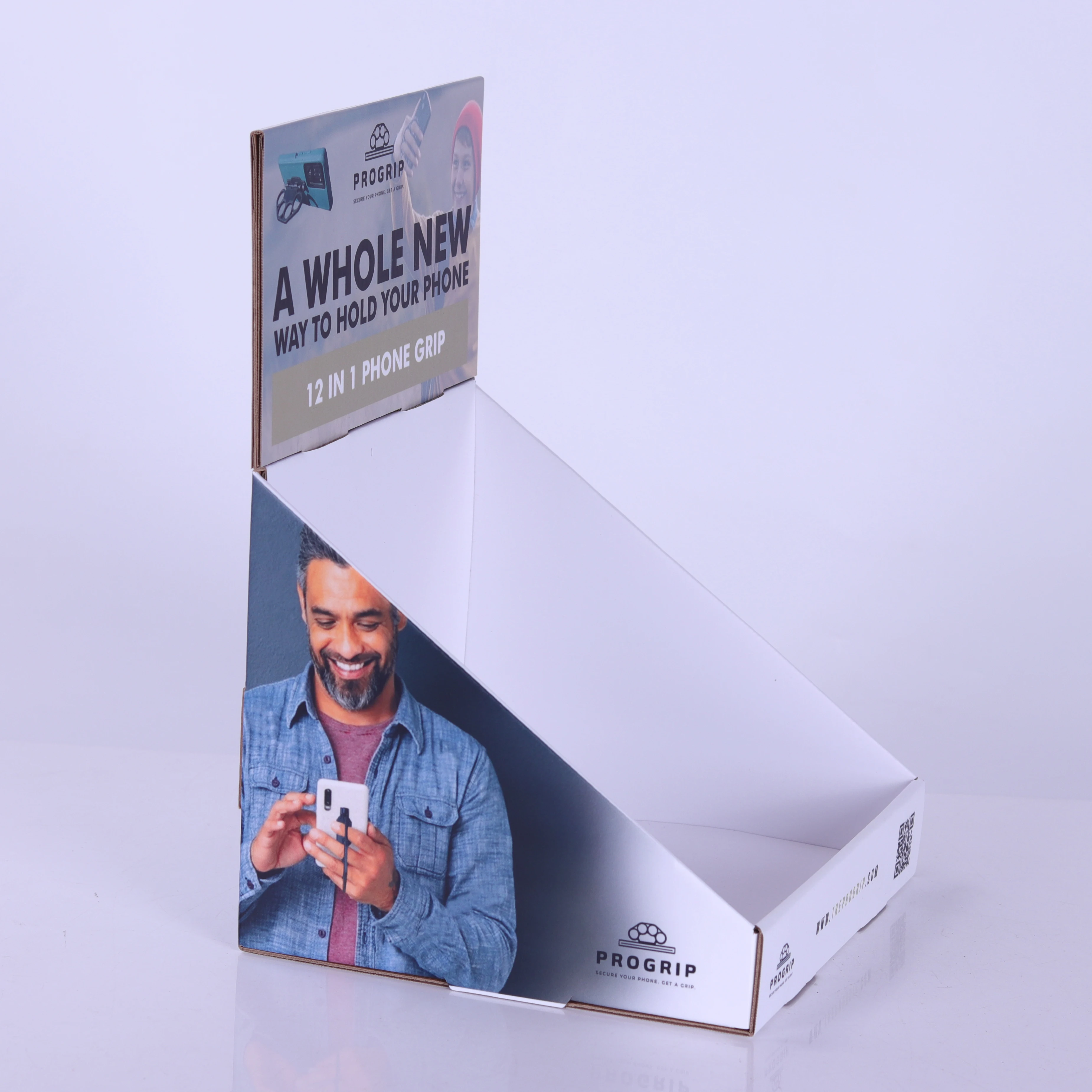 Cardboard Showcase For phone charger Display Counter Cell Phone Accessory Counter Display stand