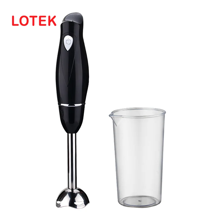 4 in 1 Electric Vegetable Chopper Immersion Plastic Hand Blender with Variable Speed Push Button Controls for Household Use
