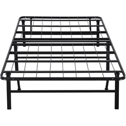 Furniture Folding Metal Bed Frame, 14 inch Metal Comfort Base