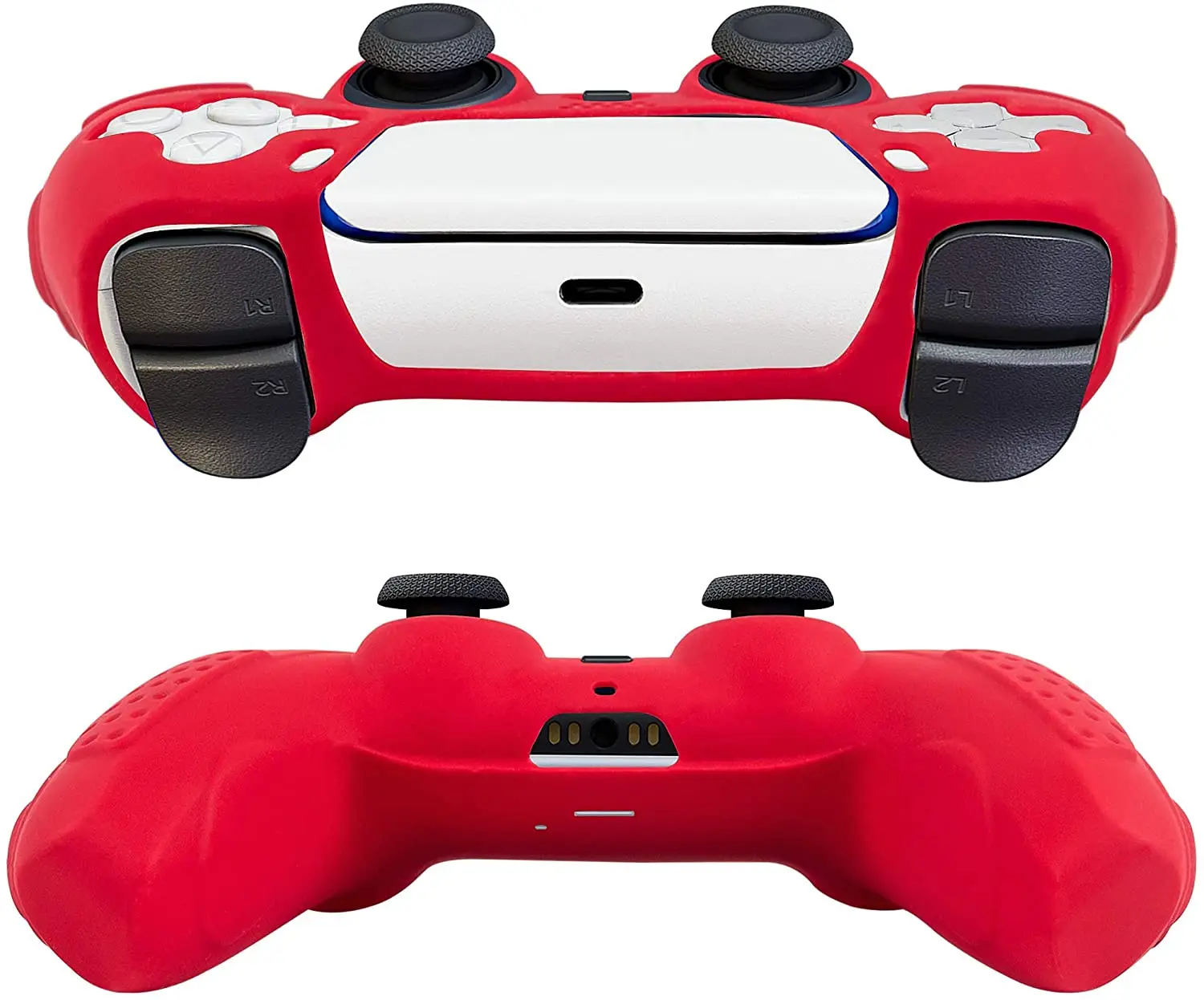 Gamepad Silicone For PS5 Case Cover for Playstation 5 Red Controller Console