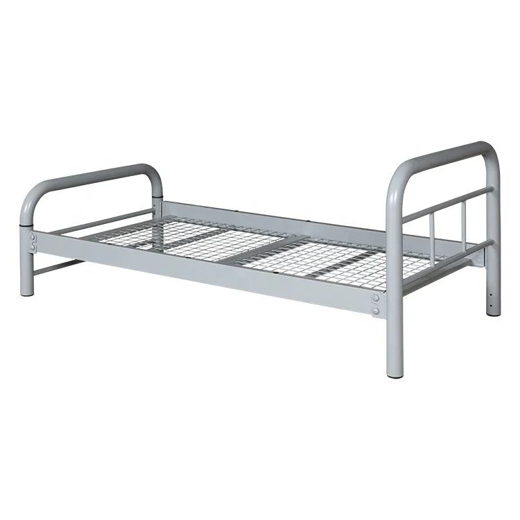 House Strong Quality Bearing Capacity Steel Iron Single Bed Base Metal Bed Frame Single Beds