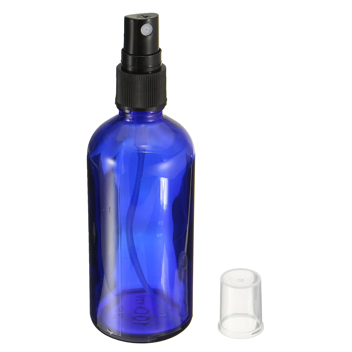 Wholesale Water Clear Blue glass spray bottle 100 ml