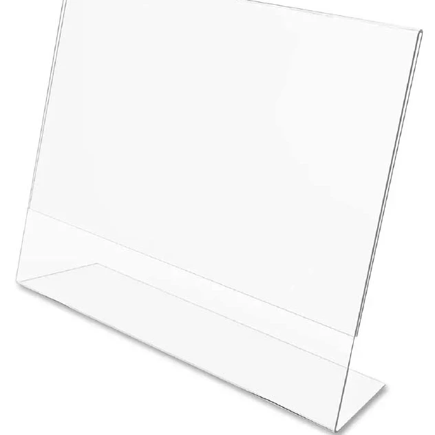 Qr Code  Customizable Photo Frame Inclined Plane Transparent Acrylic Display Stands