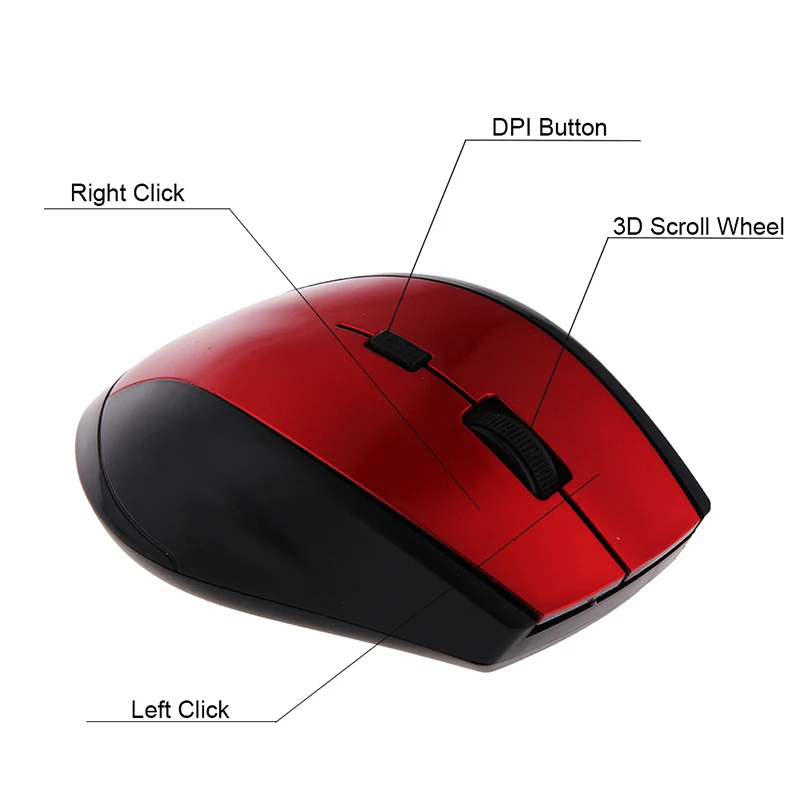 SYW233 Best Seller Wholesale Wireless Mouse Laptop 6D Wireless Mouse Vertical Ergonomic Wireless Mouse