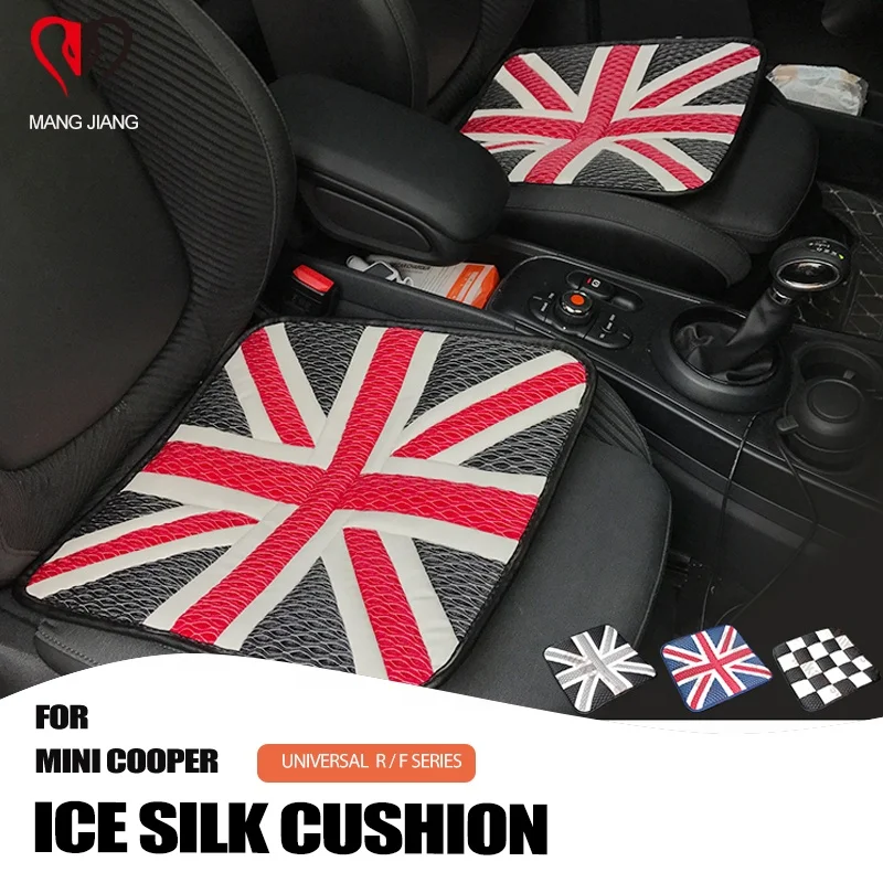 Union Jack For Mini Cooper Seat Cover Season Breathable Flag Car Cushion R55 R56 R60 F54 F55 F56
