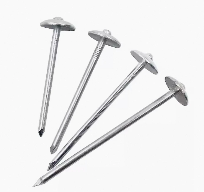 2024 Galvanized Umbrella Head Roofing Nails Square Head Roofing Nail Automatic Roof Nail Making Machine