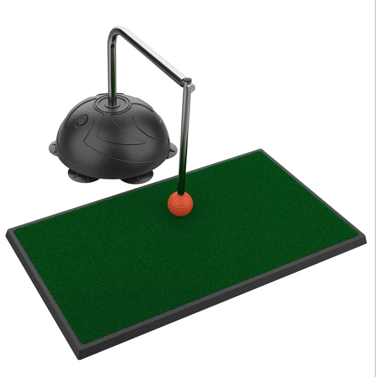 360 Rotating Golf Swing Trainer Hitting Training Swing,  Portable Practice Outdoor Power Flex Mat Ball Trainer with Suction Cup