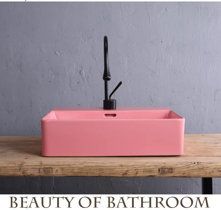 Customized Bathroom ceramic round matte gold color wash basin for wholesale