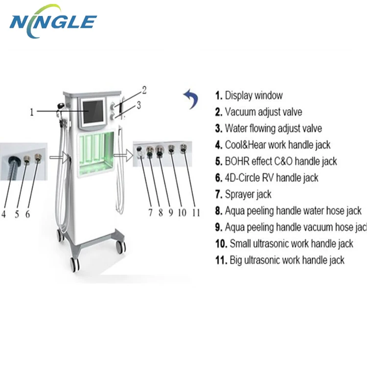 6 в 1 glowskin o + углеродный кислородный уход для лица салона красоты