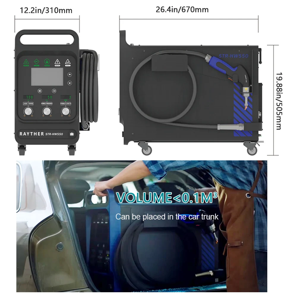 Light Weight Small Portable Fiber Handheld Laser Welder 2500w Laser Welding Machine with Good Price and Competitive Quality