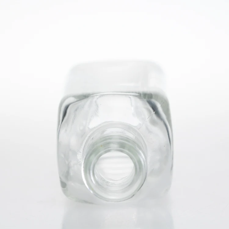 130ml  square  clear wine glass bottle with high quality