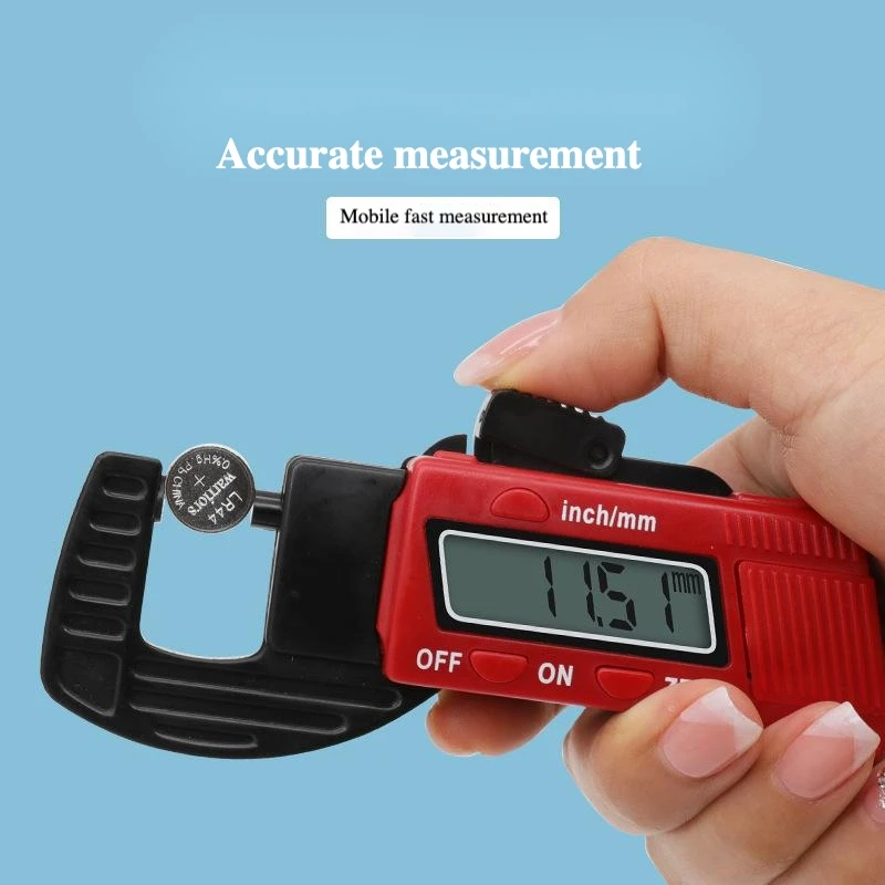 Thickness Gauge 0-12.7mm Electronic Digital Thickness Gauge Suitable For Measuring The Thickness Of Wood And Leather