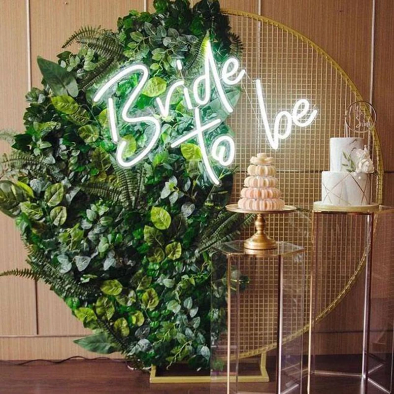  Bride To Be neon I love you wedding decoration custom acrylic LED edge lit letter sign 3D