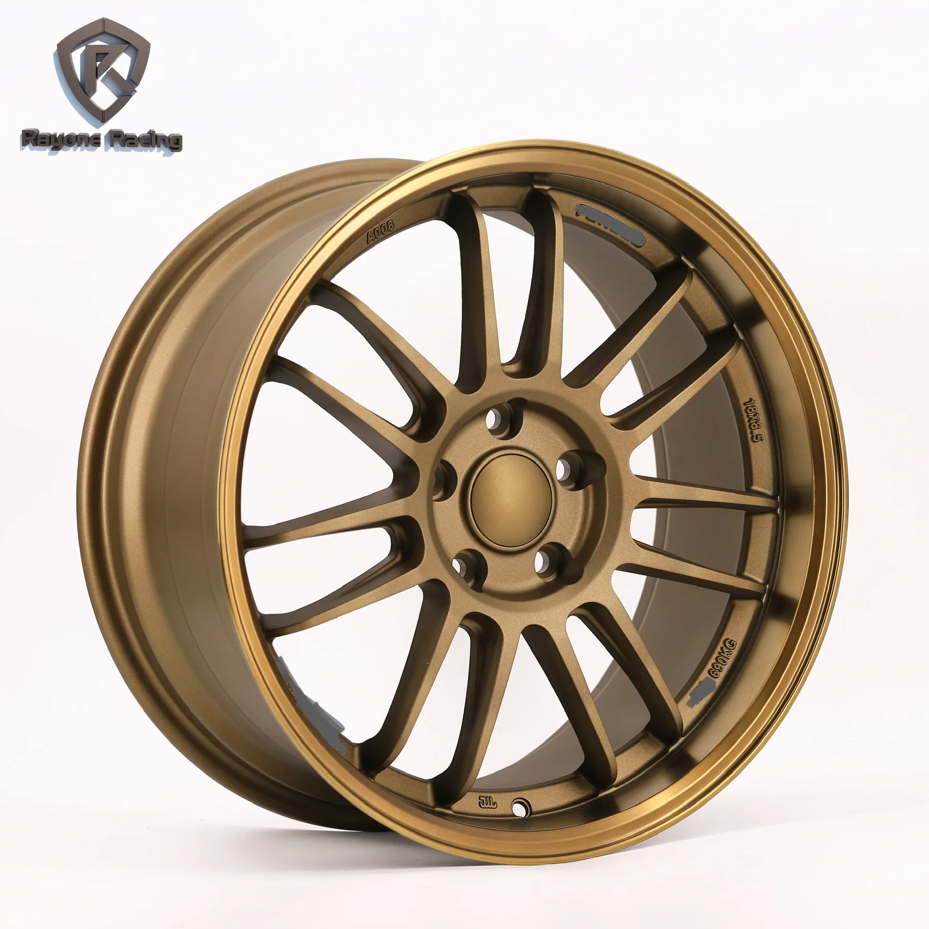 A008 Top Design Hot sale 15 18  Inch PCD 5*114.3 Multi Spoke Alloy Wheels Rims For Passenger Car