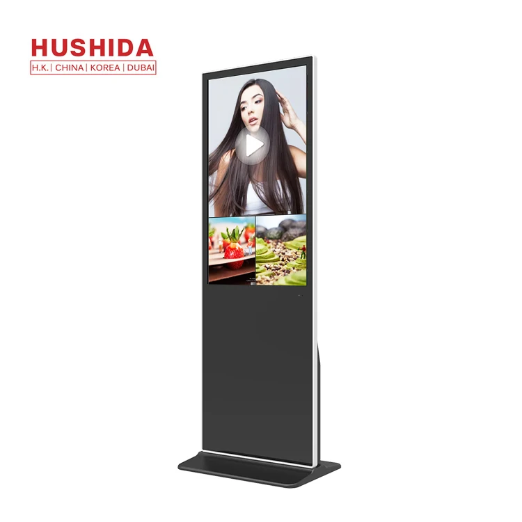 Custom 55 inch indoor touch screen lcd digital signage advertising floor standing digital signage kiosk