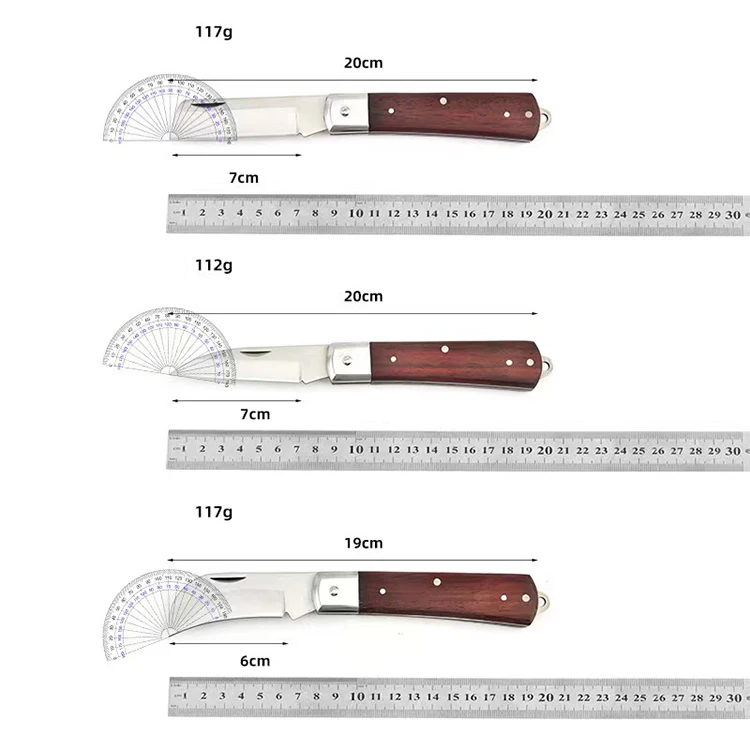 High Quality grafting knife Steel Blade Wood Handle Sharp Garden Plant Cutting Knife Garden Japanese Garden Knife Grafting