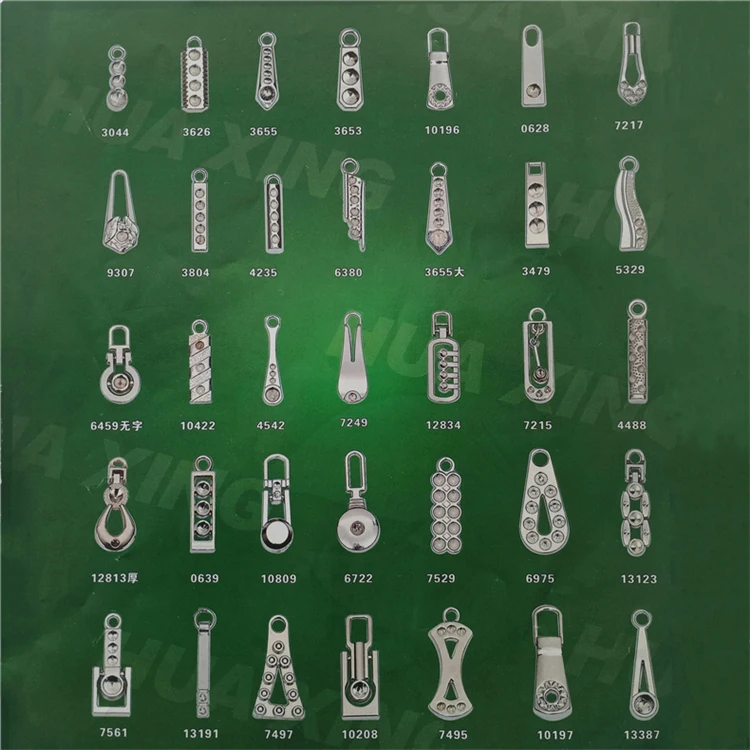 circular smiley face flower Leaf guns pentagram peach heart letter metal zipper slider puller pendant pull parts