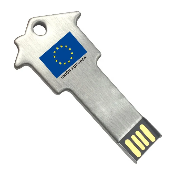 special usb flash dive house shape flash drive stainless steel usb thumb drive 4gb stick 64MB