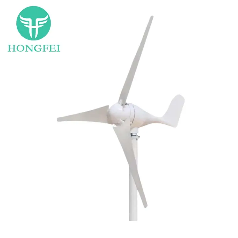 100W Black Three Blades Horizontal Wind Energy Generator Tail For Home