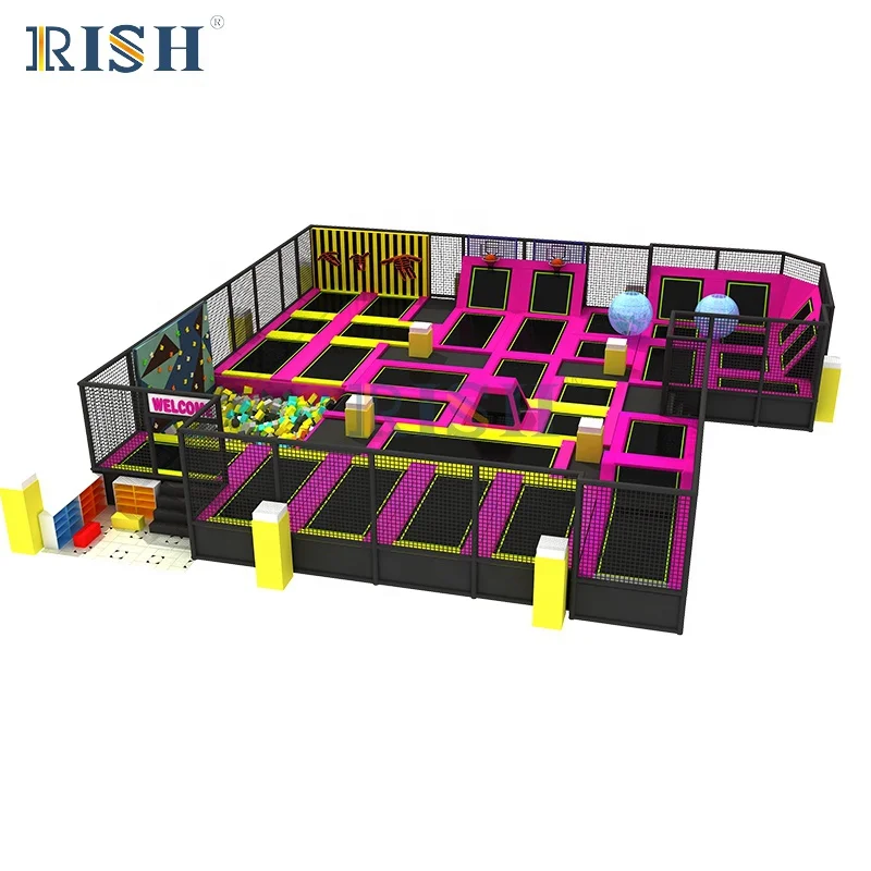 
Children trampoline park indoor bungee jumping indoor trampoline park 